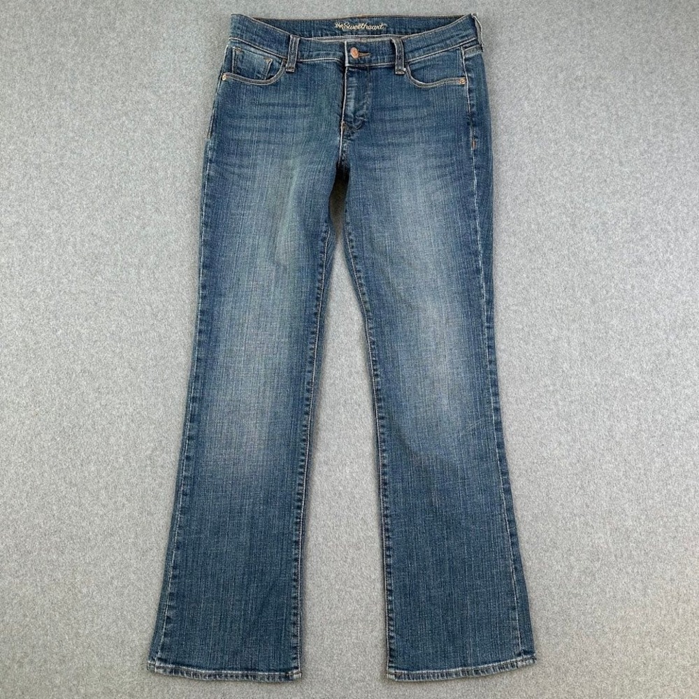 Old Navy Women‎ Bootcut Jeans Size 4 Short The Sweetheart Blue Denim Distressed